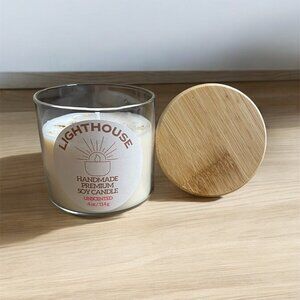 Premium 100% Natural Soy Wax Candle - Unscented - Aromatherapy - Yoga - Gift